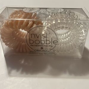 🔥Brand New Invisibobble Original Duo Pack Set of 6-clear and tan H54